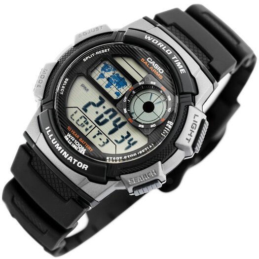 VYRIŠKAS LAIKRODIS CASIO AE-1000W 1BVDF (zd073g) - WORLD TIME