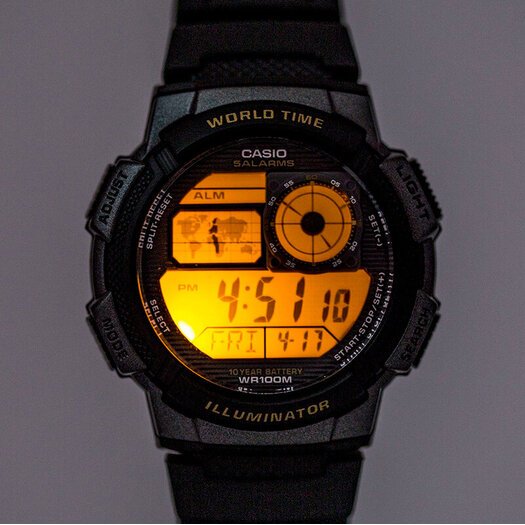 VYRIŠKAS LAIKRODIS CASIO AE-1000W 1BVDF (zd073g) - WORLD TIME