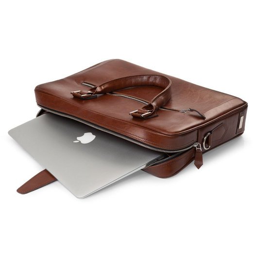 Laptop bag Solier SL23 vintage brown