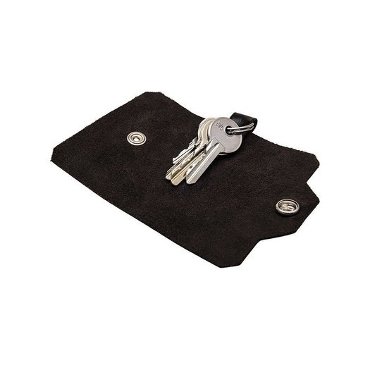 Leather men's key holder SOLIER SA11 DARK BROWN