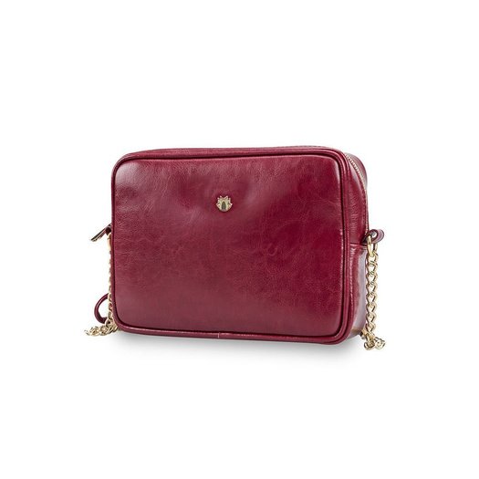 Genuine leather women's crossbody Florence burgundy