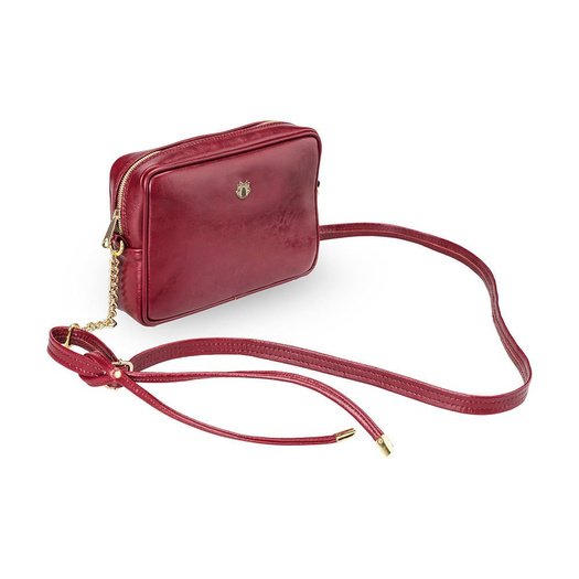 Genuine leather women's crossbody Florence burgundy