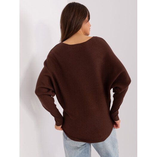 Sweter-PM-SW-PM-3588.00X-ciemny brązowy