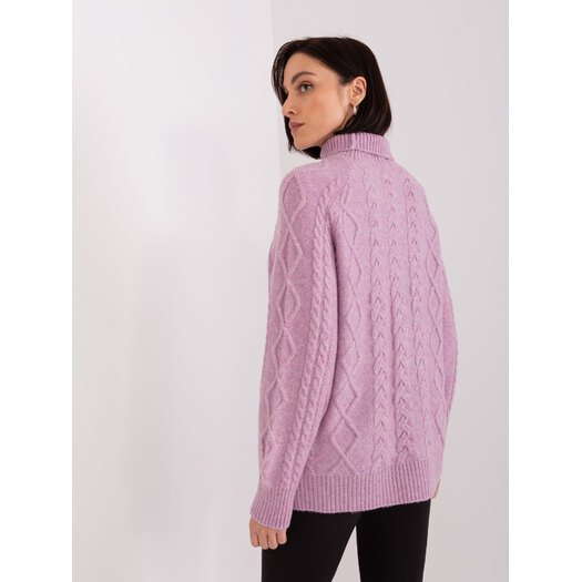 Sweter-AT-SW-2355-2.19P-fioletowy