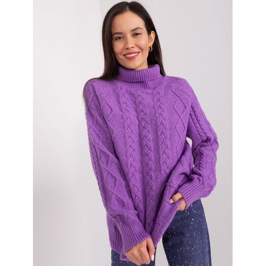 Sweter-AT-SW-2355-2.19P-fioletowy