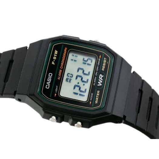 Laikrodis vyrams CASIO F-91WM-3DG (zd102c)  + dėžutė