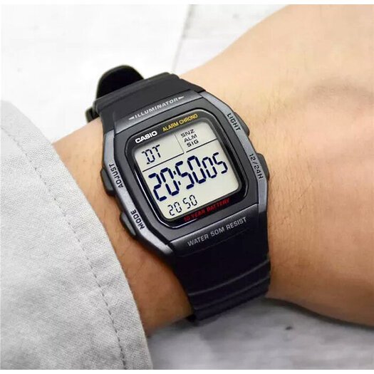 Laikrodis vyrams CASIO W-96H-1B + dėžutė