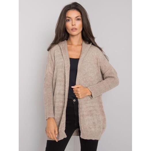 Cardigan-TW-SW-BI-6911.15-tamsiai smėlio spalvos