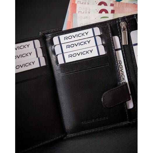 Leather wallet RFID ROVICKY RV-7680278-IL-L-BCA-