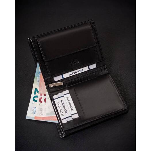 Leather wallet RFID ROVICKY RV-7680278-5-BCA-450