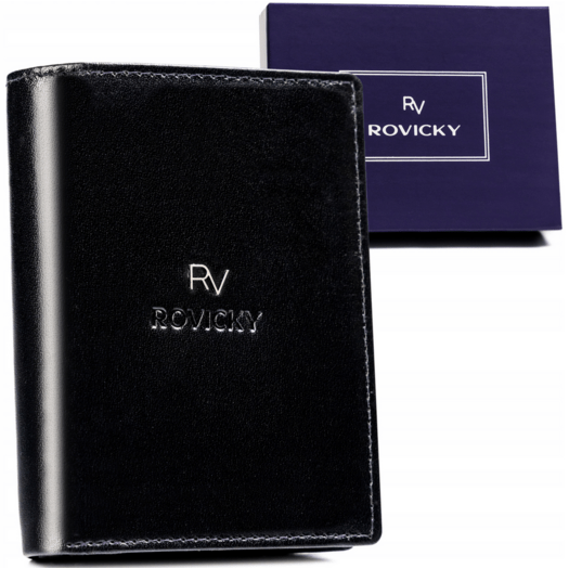 Leather wallet RFID ROVICKY RV-7680278-5-BCA-450