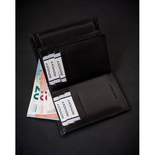 Leather wallet RFID ROVICKY RV-7680278-5-BCA-450