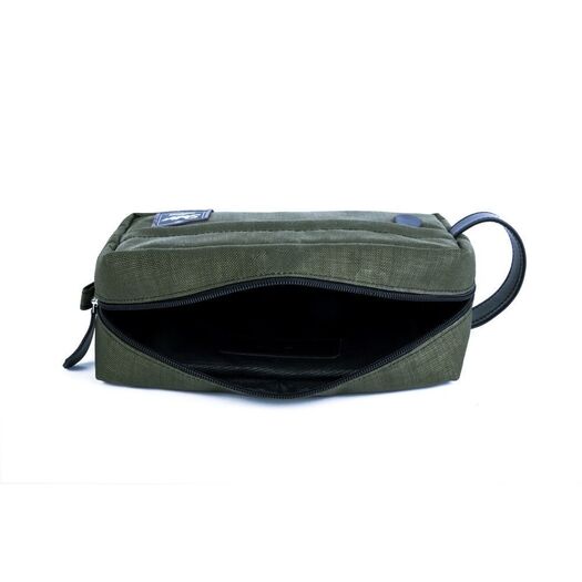 Material men s beauty bag SOLIER SK03 green