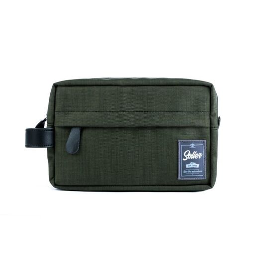 Material men s beauty bag SOLIER SK03 green