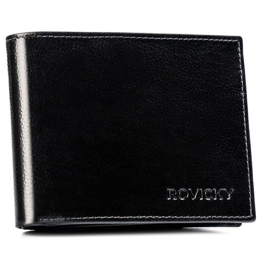 Leather wallet RFID ROVICKY N61L-RPVT-BL