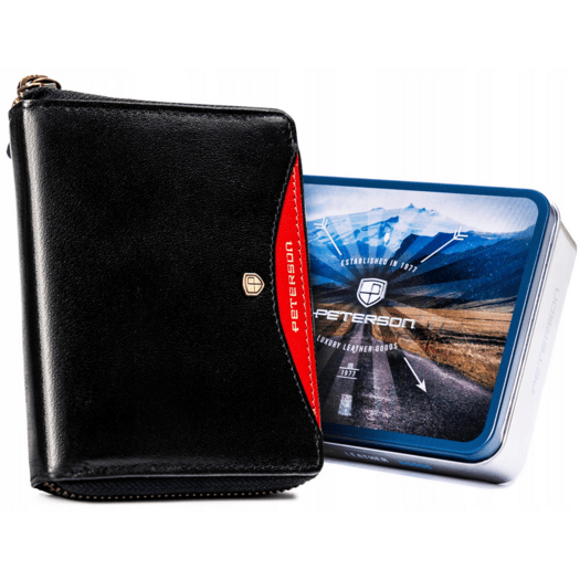 Leather wallet RFID PETERSON PTN 340.01