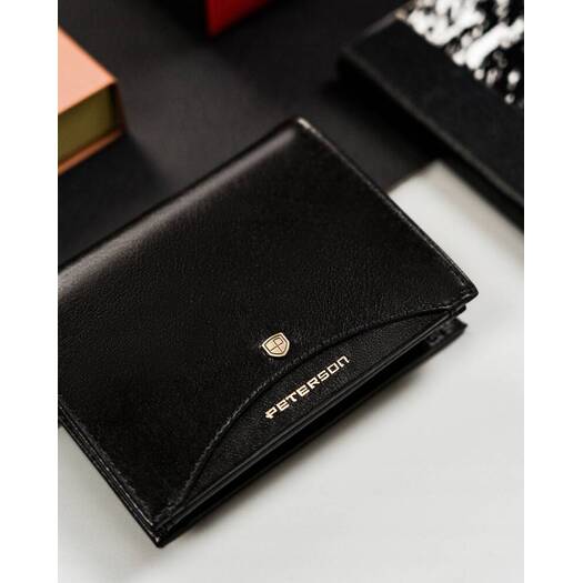 Leather wallet RFID PETERSON PTN 303.01