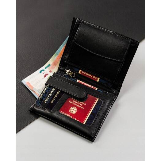 Leather wallet RFID PETERSON PTN 303.01