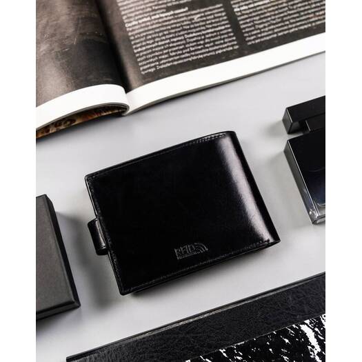 Leather wallet RFID PETERSON PTN 22301L-VT-T