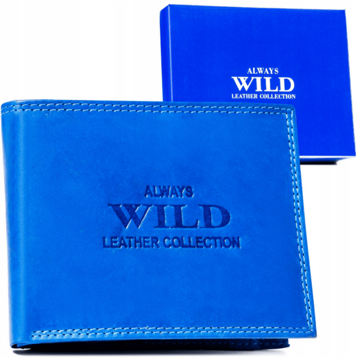 Leather wallet ALWAYS WILD AW-N992-MAL