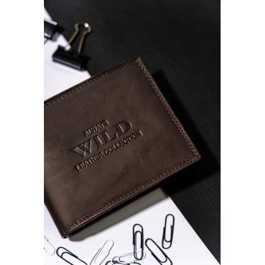 Leather wallet ALWAYS WILD AW-N5-MAL