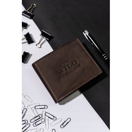 Leather wallet ALWAYS WILD AW-N5-MAL