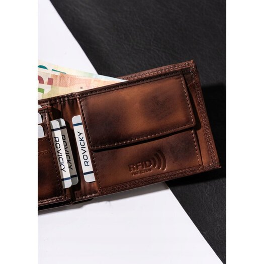 Leather wallet RFID ALWAYS WILD N724-VRS