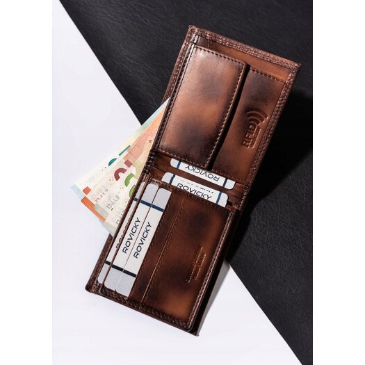 Leather wallet RFID ALWAYS WILD N724-VRS