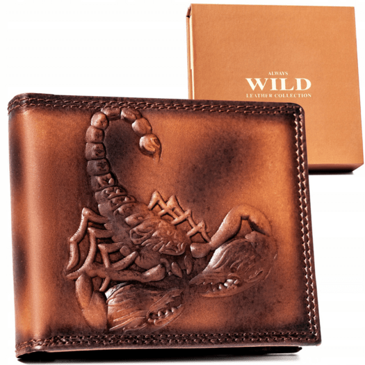 Leather wallet RFID ALWAYS WILD N724-VRS