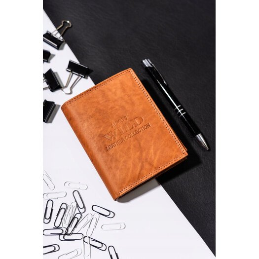 Leather wallet ALWAYS WILD AW-N4-MAL