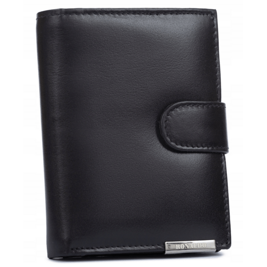 Leather wallet RFID RONALDO RM-04L-BCF-BP