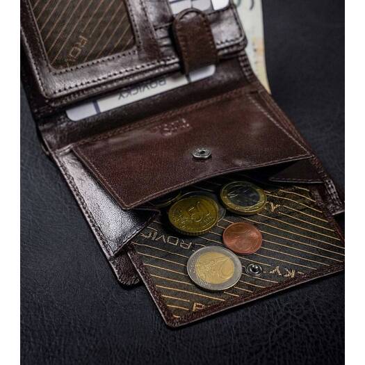 Leather wallet RFID ROVICKY PC-102-BAR