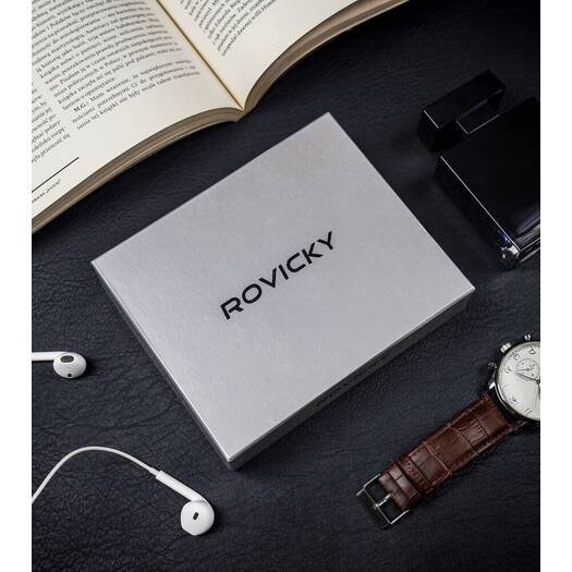 Leather wallet RFID ROVICKY PC-102-BAR