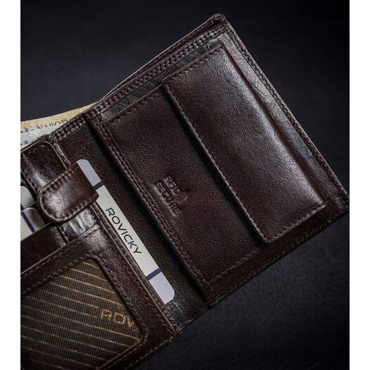 Leather wallet RFID ROVICKY PC-102-BAR