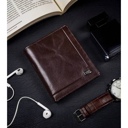 Leather wallet RFID ROVICKY PC-102-BAR