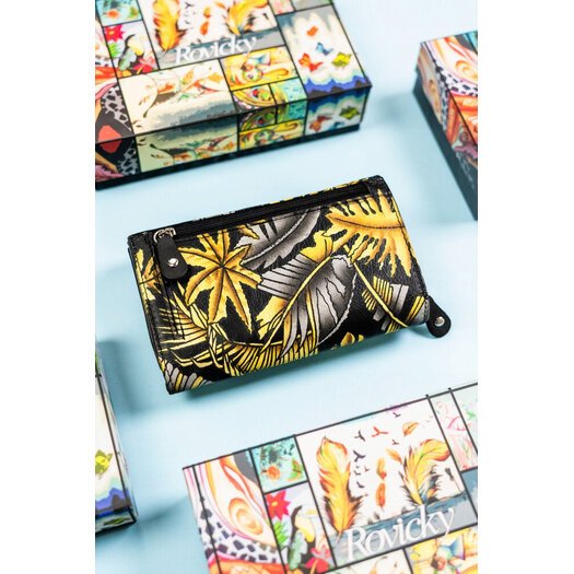 Leather wallet RFID ROVICKY R-N0493-ART