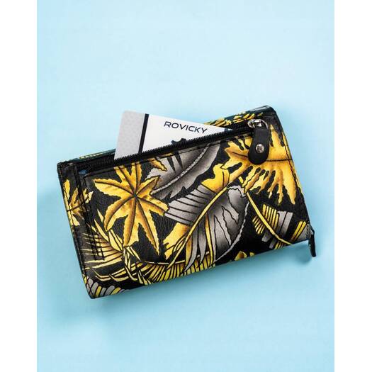 Leather wallet RFID ROVICKY R-N0493-ART