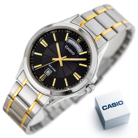 Laikrodis vyrams Casio Collection MTP-1381G-1A (zd191d) + BOX