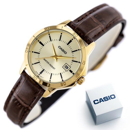 Laikrodis moterims CASIO LTP-V004GL-9AUDF (zd569d) + BOX