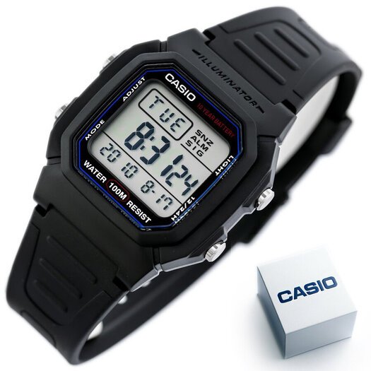 Laikrodis vyrams CASIO W800H-1A (zd100a) - KLASYKA