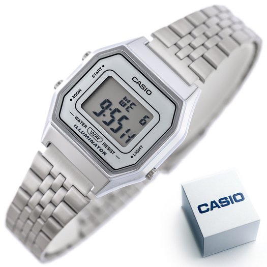 Laikrodis moterims CASIO LA-680WA-7 (zd631b) + BOX