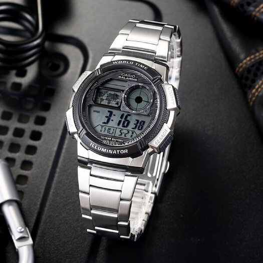 Laikrodis vyrams CASIO AE-1000W 1AVDF (zd073h) - WORLD TIME + BOX