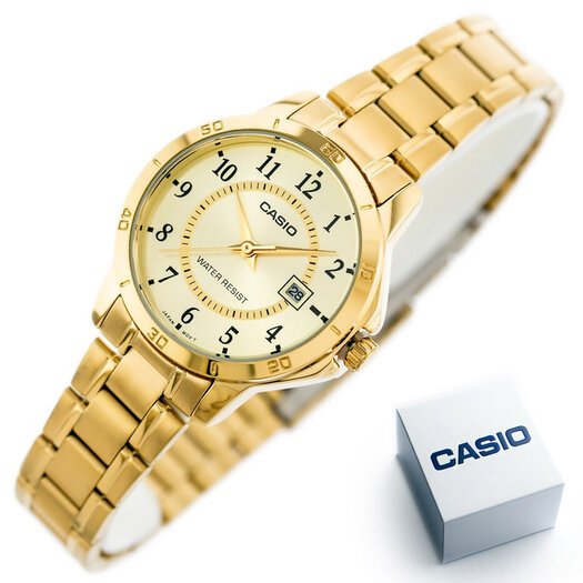 Laikrodis moterims CASIO LTP-V004G-9BUDF (zd568c) + BOX