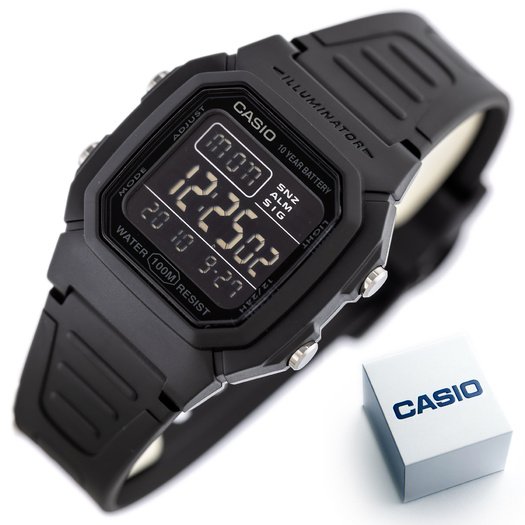 Laikrodis vyrams CASIO W-800H-1BVES KLASYKA + BOX