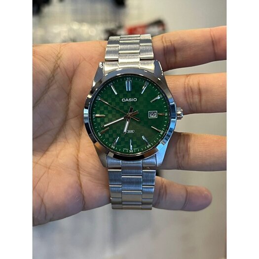 Laikrodis vyrams CASIO MTP-VD03D-3A1 Green + BOX