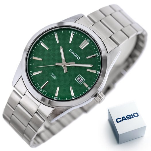 Laikrodis vyrams CASIO MTP-VD03D-3A1 Green + BOX