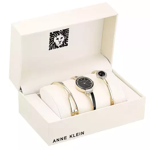 Laikrodis moterims Anne Klein SET AK/3292BKST - PRESENT SET