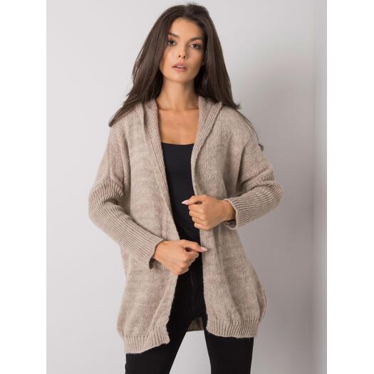 Cardigan-TW-SW-BI-6911.15-tamsiai smėlio spalvos