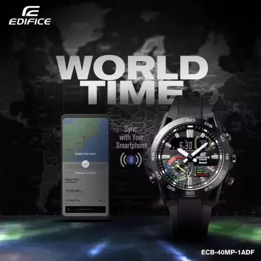 Laikrodis vyrams Casio EDIFICE  48mm ECB-40MP-1A Bluetooth + BOX