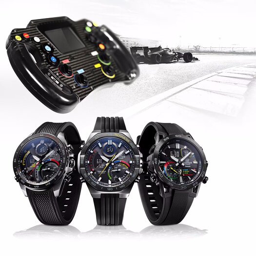 Laikrodis vyrams Casio EDIFICE  48mm ECB-40MP-1A Bluetooth + BOX